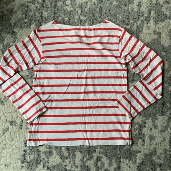100% Cotton Red and White Striped Levi’s Shirt - Picture 4 of 4